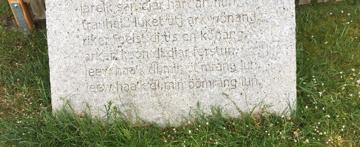 Steenodde, Stianoodswai - 3. Strophe "Min Öömrang Lun", © AT