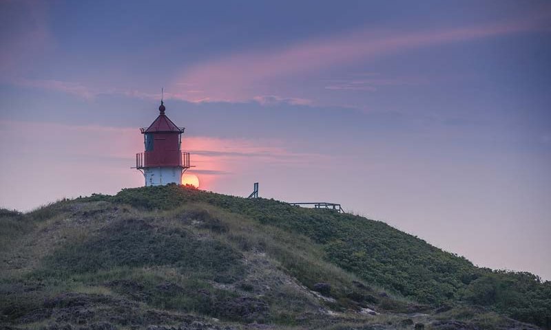 Das Quermarkenfeuer, der kleinste Leuchtturm von Amrum, &copy; Foto-OliverFranke.de