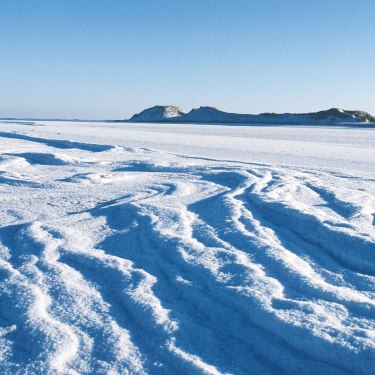 Eiszeit auf Amrum Odde, © KQuedens