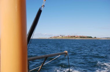 Wittdün Amrum von See aus gesehen, © KQuedens