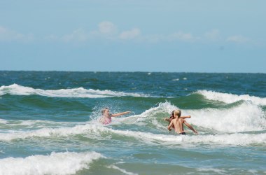 Amrum, Badespass in der Nordsee, © Kai Quedens