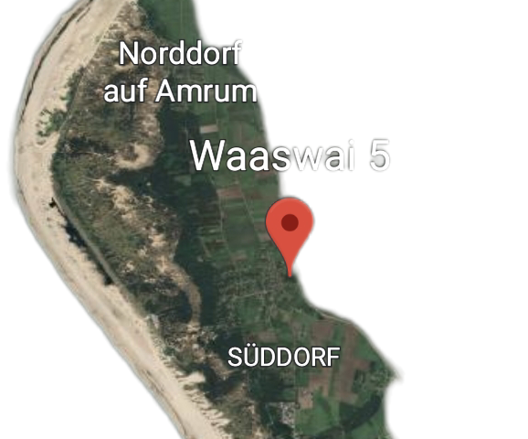 Lage auf Amrum, &copy; Google Earth