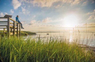 Sonnenaufgang Wattwiese Amrum, © Oliver Franke