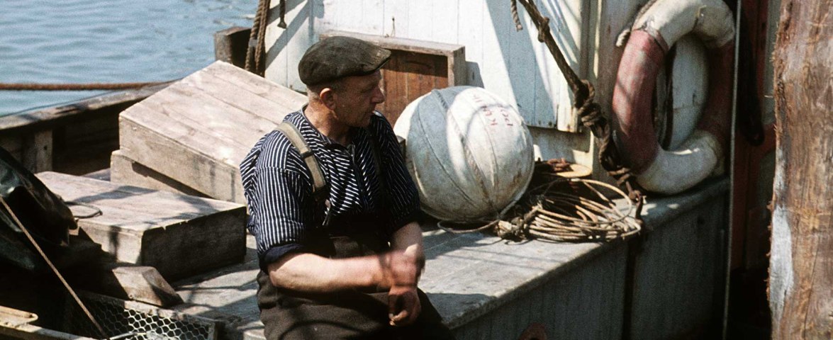 Kutter im Seezeichenhafen, historisch