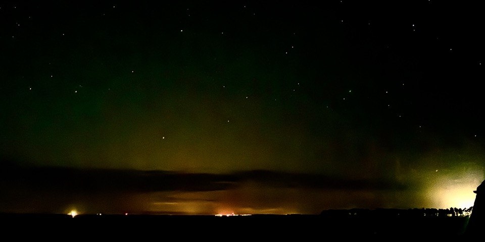 Blick nachts nach Wittdün, © TOMAS
