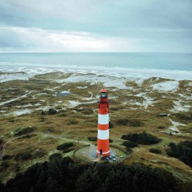 Amrumer Leuchtturm aus der Luft, © AmrumTouristik