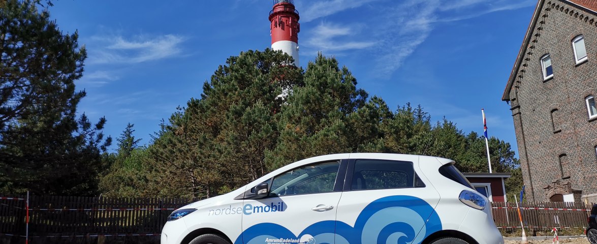 Emobil auf Amrum - zu Besuch am Leuchtturm, &copy; AT