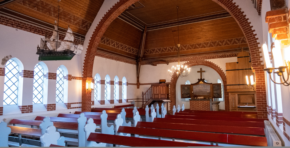 Wittdün - Kapelle innen (Bild von Kinka Tadsen), © St.-Clemens-Kirchengemeinde