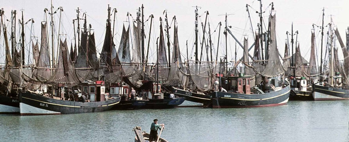 Kutter im Seezeichenhafen, historisch