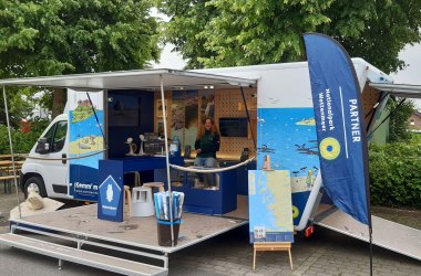Das Info-Mobil der Nationalparkverwaltung Schleswig-Holsteinisches Wattenmeer, © Marius Harlinghaus_LKN-SH