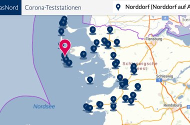 Karte Teststationen